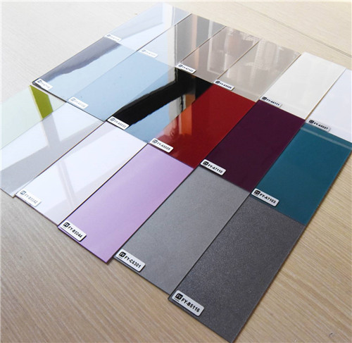 high-gloss finish of PVC panels